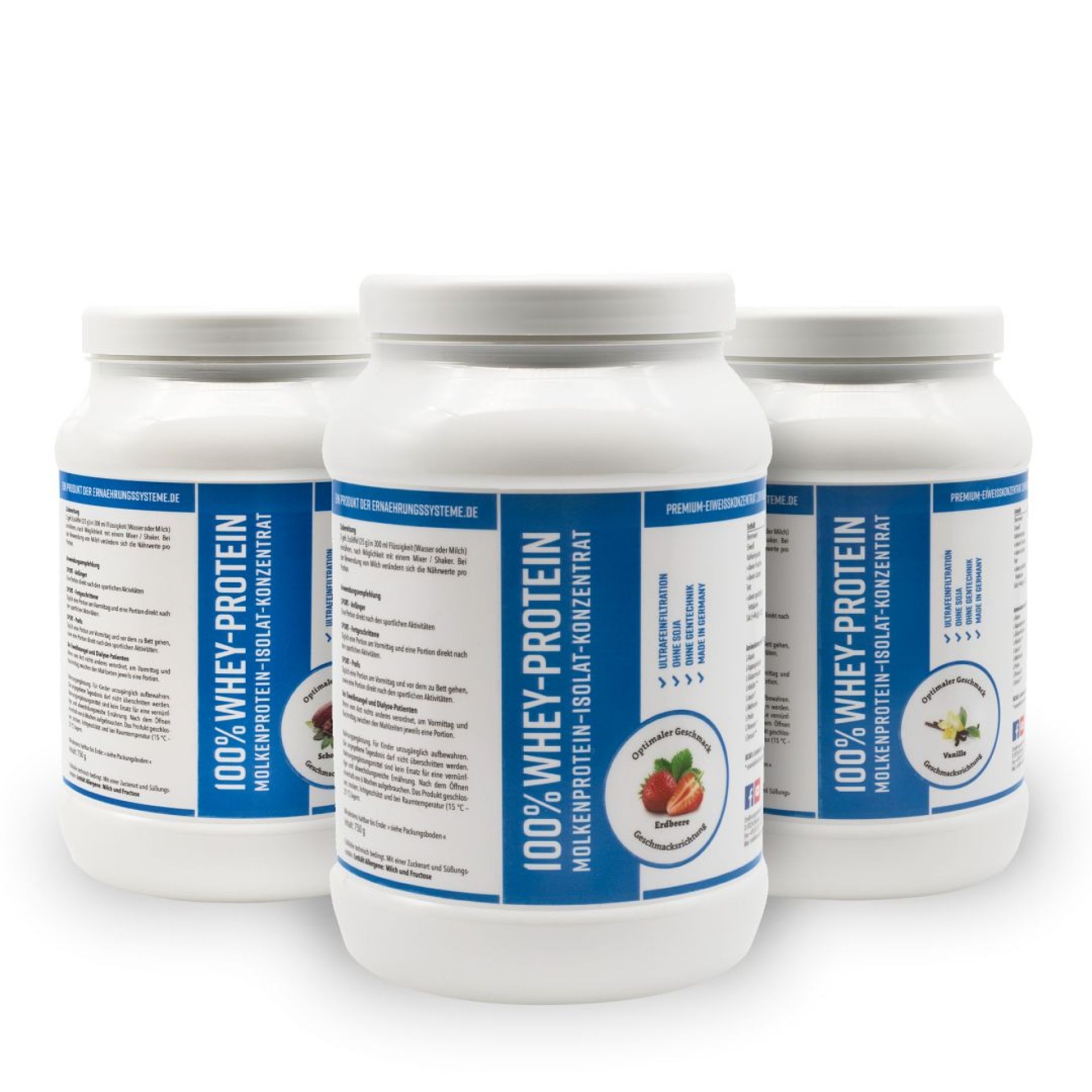Spar-Set 3 x WHEY-PROTEIN Geschmack frei wählbar